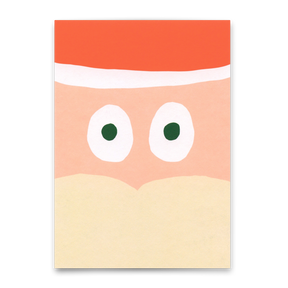 Deli Cards Postkarte "Santa face" | Schöne Karte zu Weihnachten