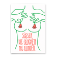 Deli Cards Postkarte "Süßer die..." | Lustige Karte mit Spruch zu Weihnachten