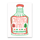 Deli Cards Postkarte "Xtra strong Xmas spirit" | Lustige Karte zu Weihnachten