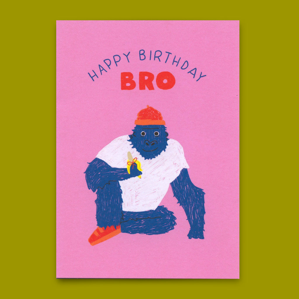 Deli Cards Postkarte "Happy Birthday, Bro" | Coole Karte zum Geburtstag