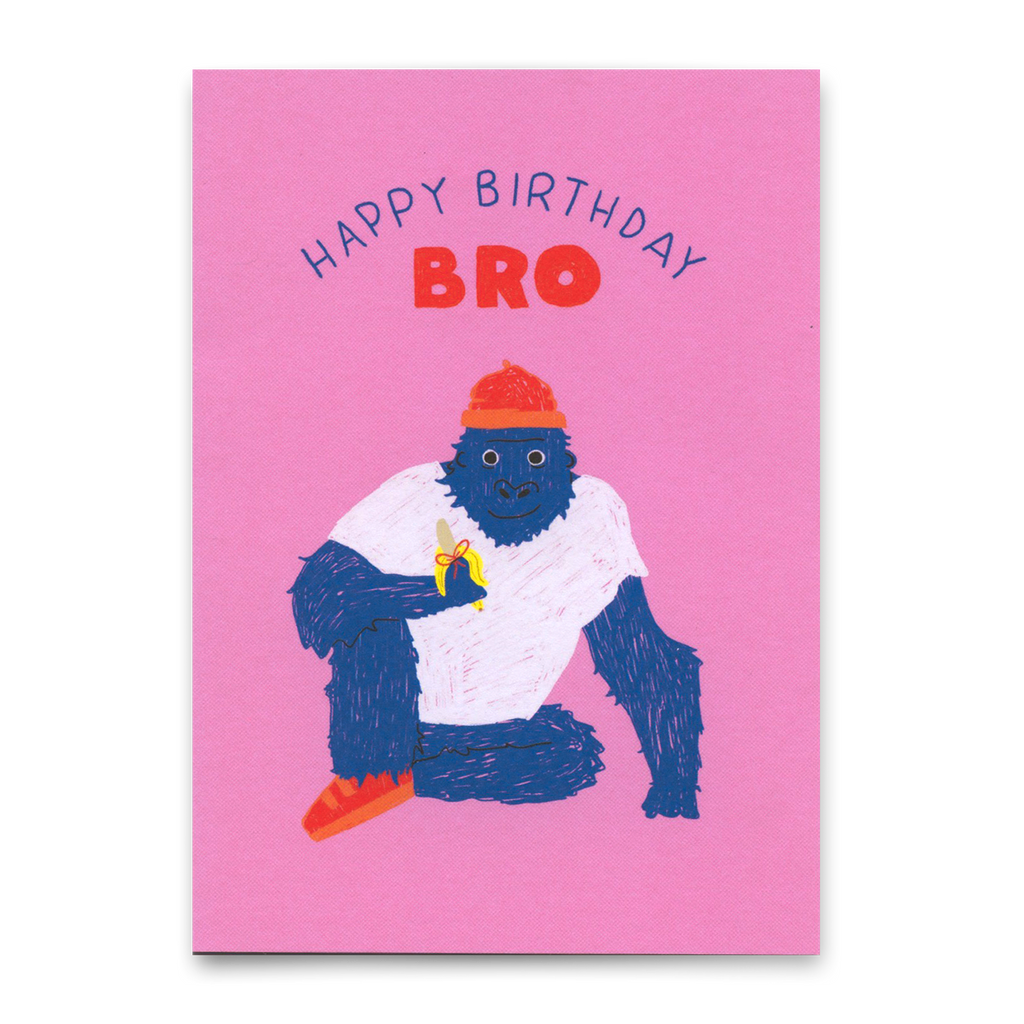 Deli Cards Postkarte "Happy Birthday, Bro" | Coole Karte zum Geburtstag