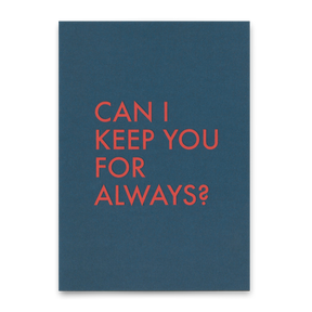 Deli Cards Postkarte "Keep you" | Coole Karte mit Spruch für Verliebte