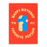 Deli Cards Postkarte "Favorite person Hug" | Besondere Karte zum Geburtstag