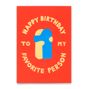 Deli Cards Postkarte "Favorite person Hug" | Besondere Karte zum Geburtstag