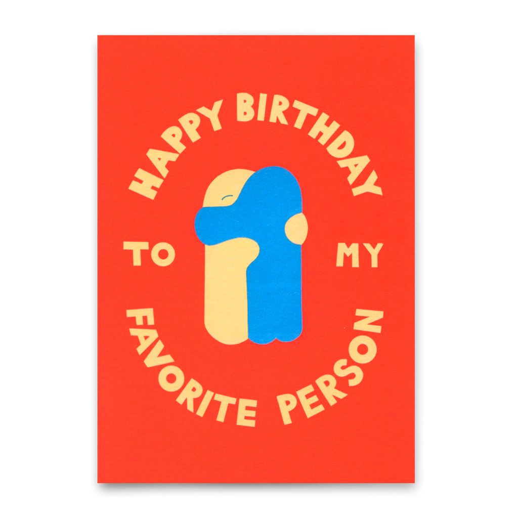 Deli Cards Postkarte "Favorite person Hug" | Besondere Karte zum Geburtstag