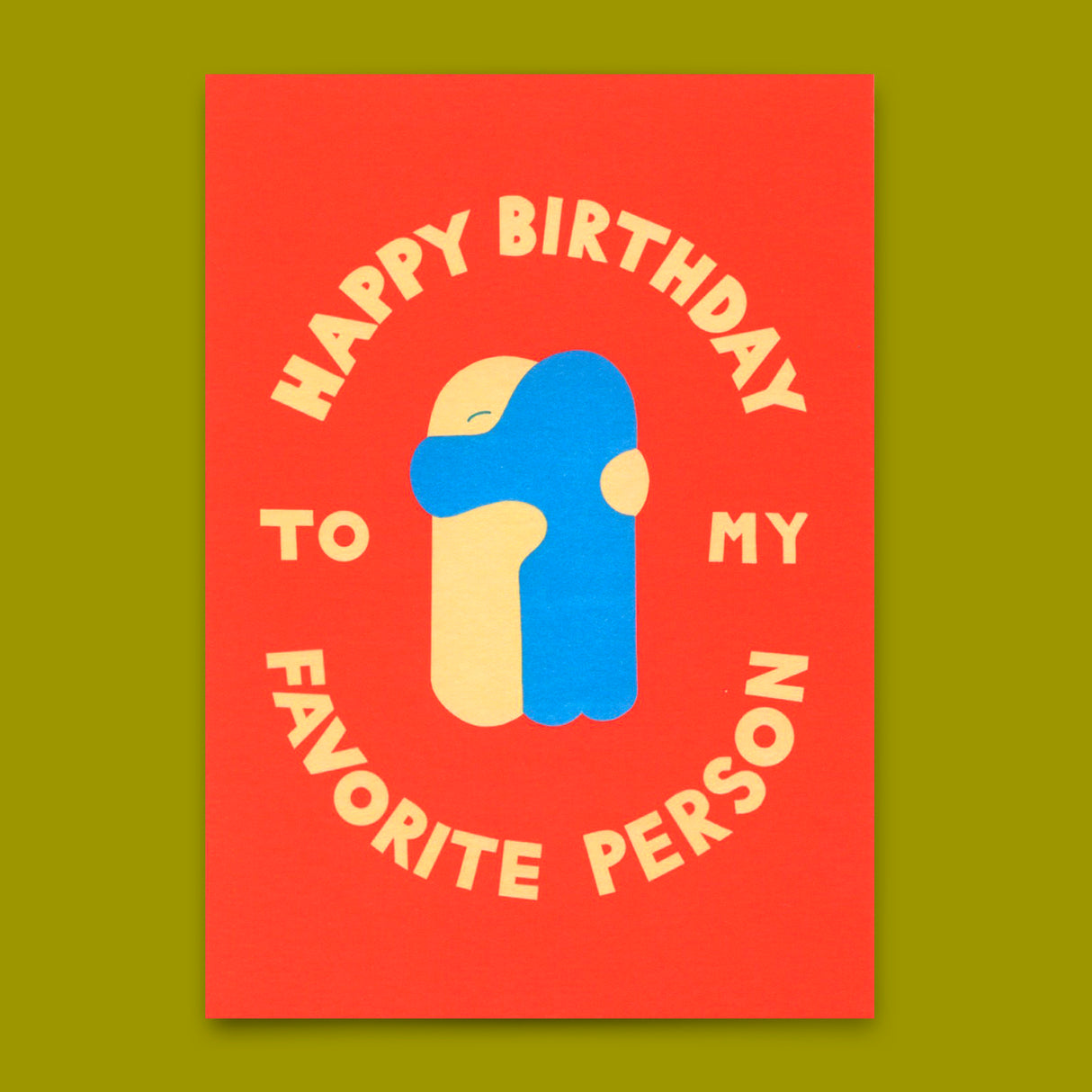 Deli Cards Postkarte "Favorite person Hug" | Besondere Karte zum Geburtstag