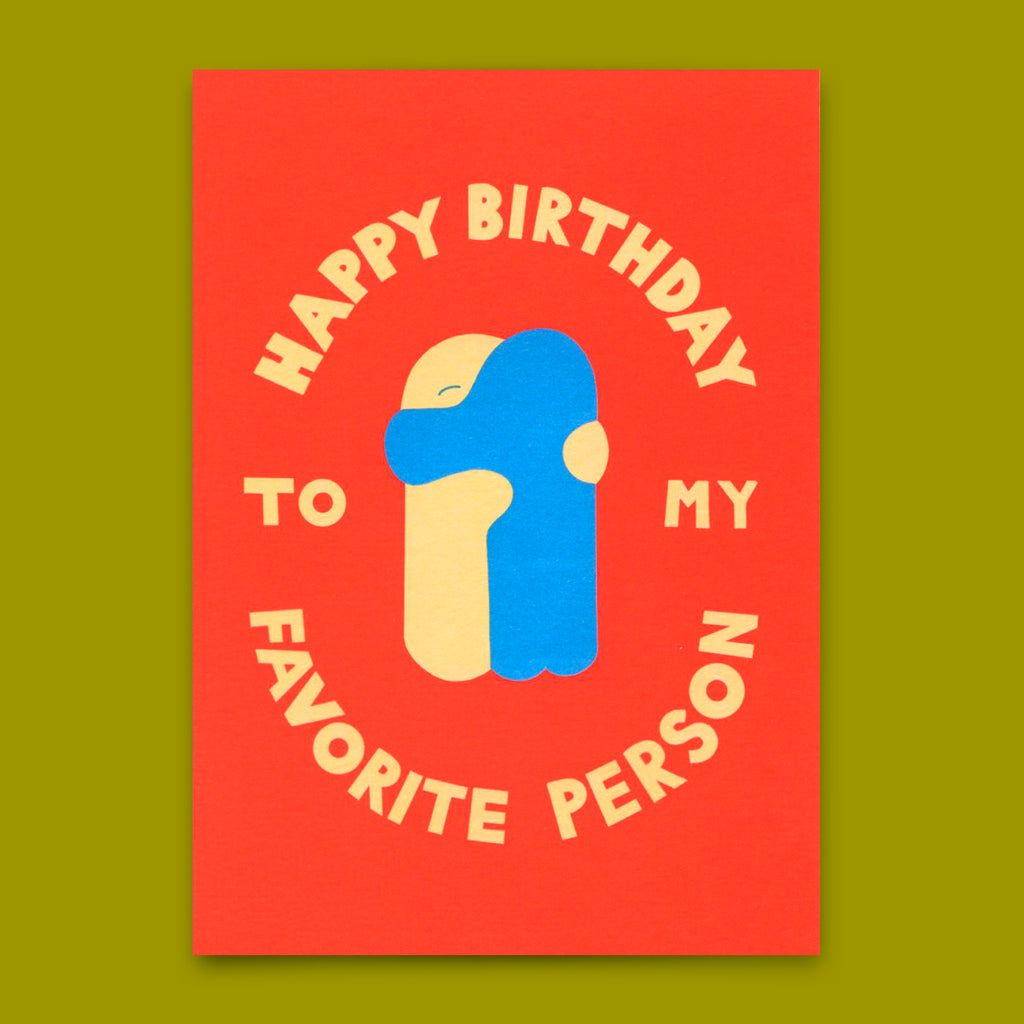 Deli Cards Postkarte "Favorite person Hug" | Besondere Karte zum Geburtstag