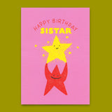 Deli Cards Postkarte "Happy Birthday, sistar" | Schöne Karte zum Geburtstag