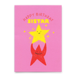 Deli Cards Postkarte "Happy Birthday, sistar" | Schöne Karte zum Geburtstag