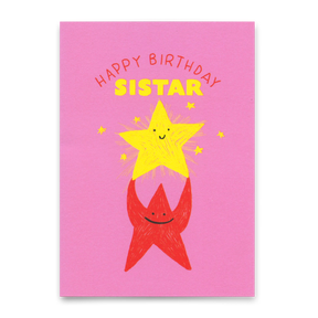 Deli Cards Postkarte "Happy Birthday, sistar" | Schöne Karte zum Geburtstag