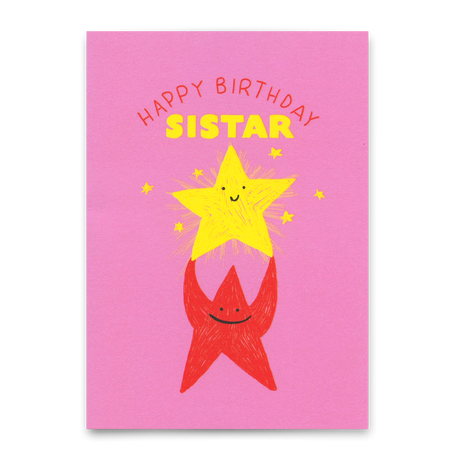 Deli Cards Postkarte "Happy Birthday, sistar" | Schöne Karte zum Geburtstag