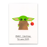 Deli Cards Postkarte "Merry Christmas you will have" | Lustige Karte zu Weihnachten