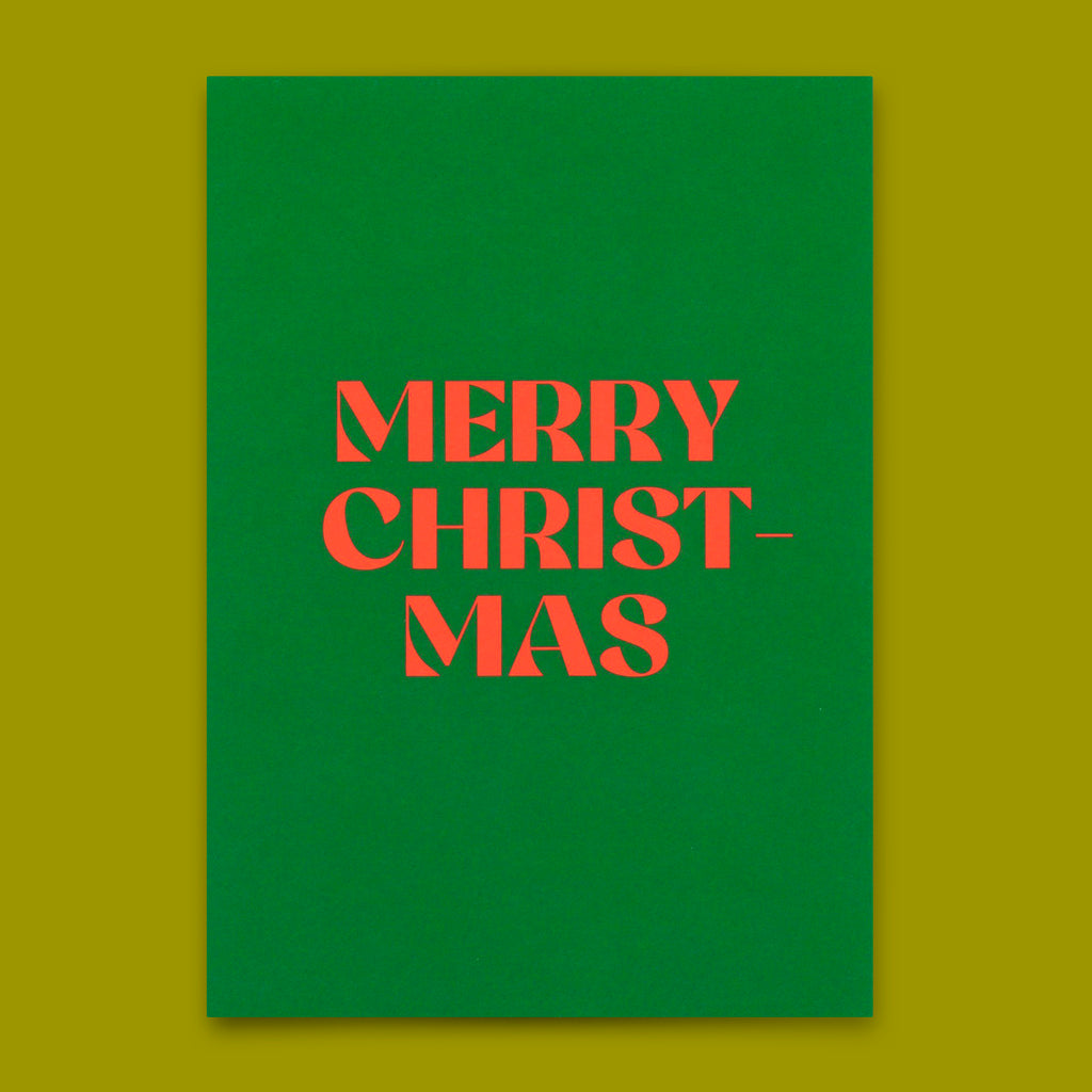 Deli Cards Postkarte "Merry Christmas Petrol" | Schöne Karte zu Weihnachten