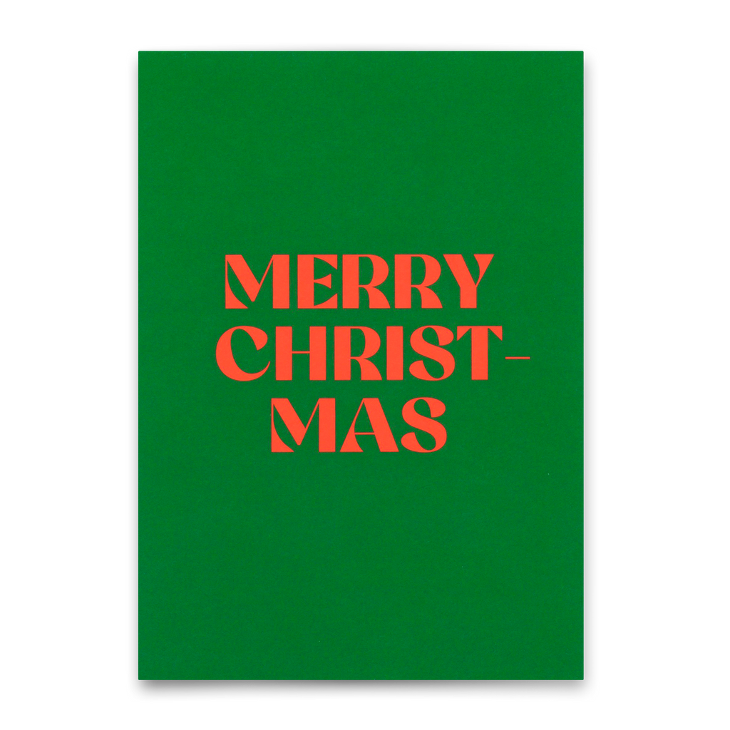 Deli Cards Postkarte "Merry Christmas Petrol" | Schöne Karte zu Weihnachten