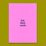 Deli Cards Postkarte "Ich dich auch" | Schöne Karte für Verliebte