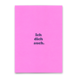Deli Cards Postkarte "Ich dich auch" | Schöne Karte für Verliebte