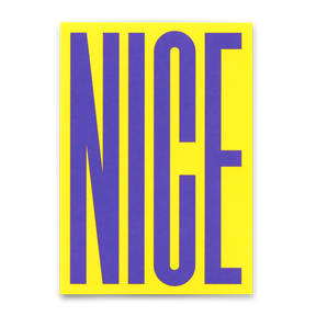 Deli Cards Postkarte "Nice bunt" | Coole Karte für jeden Anlass