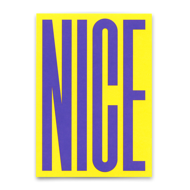 Deli Cards Postkarte "Nice bunt" | Coole Karte für jeden Anlass