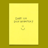 Deli Cards Postkarte "Darf ich dich behalten?" | Besondere Karte für Verliebte