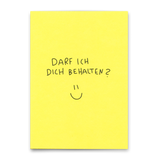Deli Cards Postkarte "Darf ich dich behalten?" | Besondere Karte für Verliebte