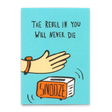 Deli Cards Postkarte "The rebel in you" | Lustige Karte zum Geburtstag