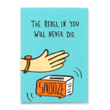 Deli Cards Postkarte "The rebel in you" | Lustige Karte zum Geburtstag
