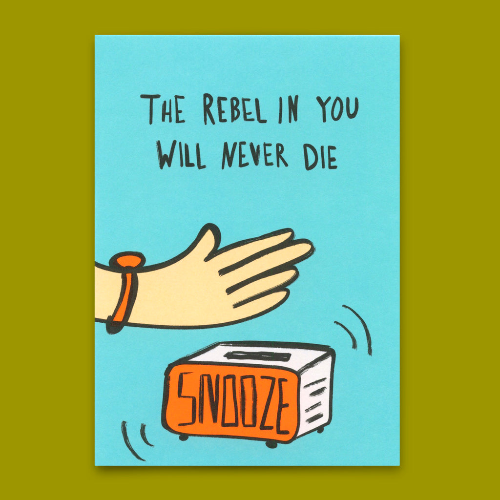 Deli Cards Postkarte "The rebel in you" | Lustige Karte zum Geburtstag