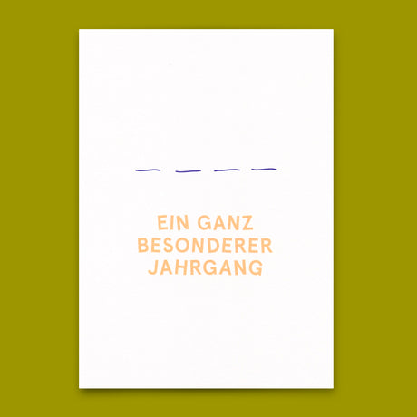 Deli Cards Postkarte "Besonderer Jahrgang" | Lustige Karte zum Geburtstag
