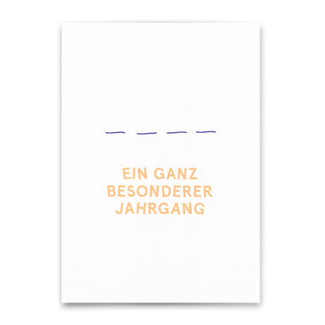 Deli Cards Postkarte "Besonderer Jahrgang" | Lustige Karte zum Geburtstag