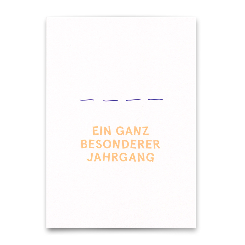 Deli Cards Postkarte "Besonderer Jahrgang" | Lustige Karte zum Geburtstag