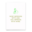 Deli Cards Postkarte "Wine improves with age" | Lustige Karte zum Geburtstag