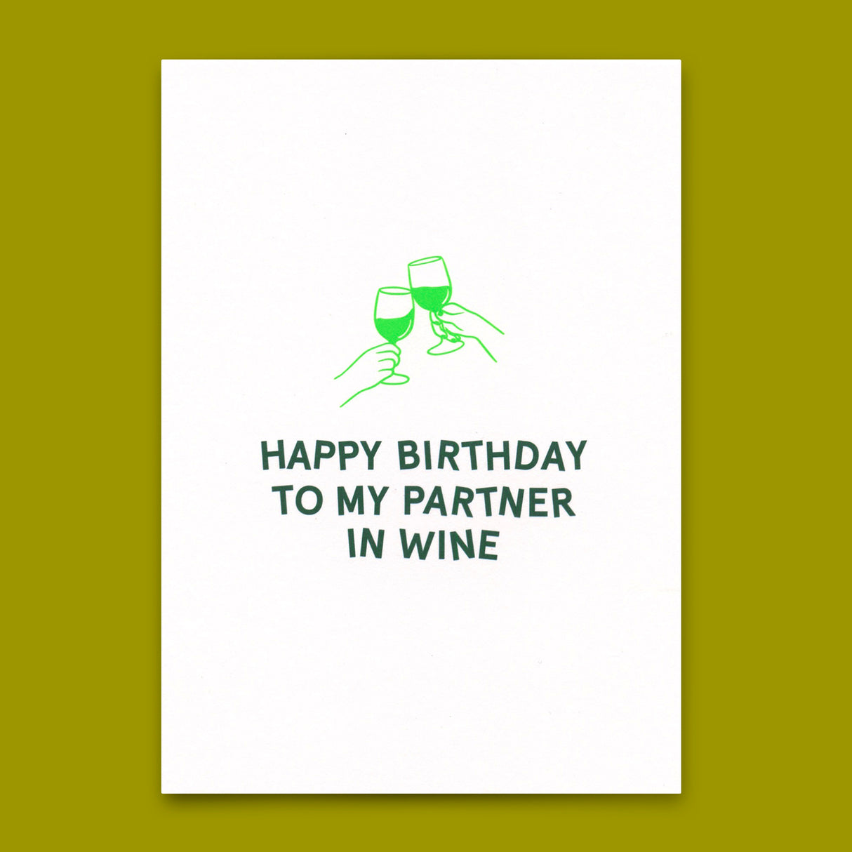 Deli Cards Postkarte "Partner in wine" | Schöne Karte für jeden Anlass