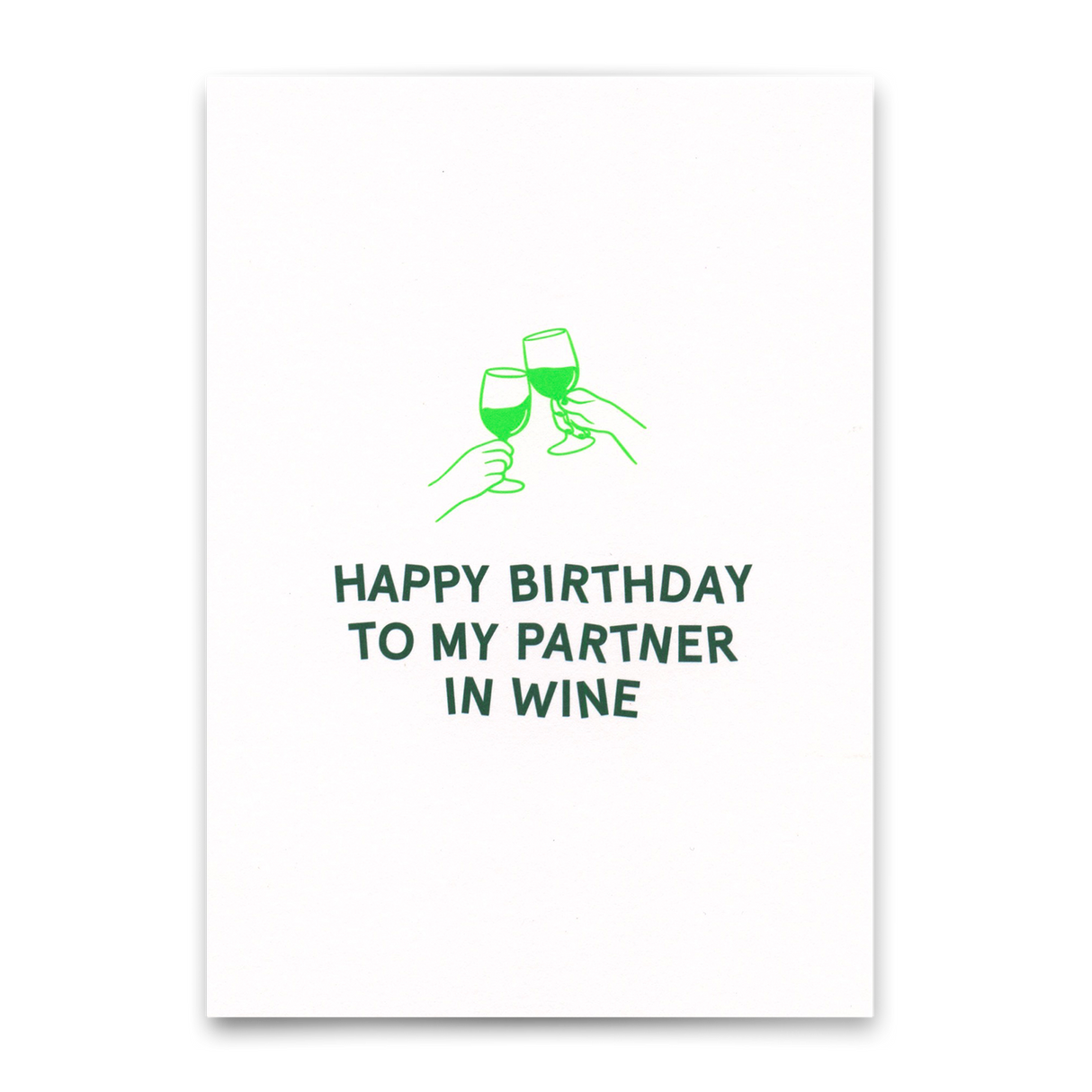 Deli Cards Postkarte "Partner in wine" | Schöne Karte für jeden Anlass