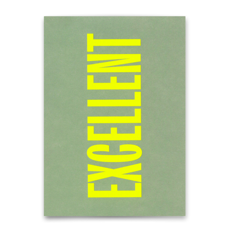 Deli Cards Postkarte "Excellent" | Schöne Karte für jeden Anlass