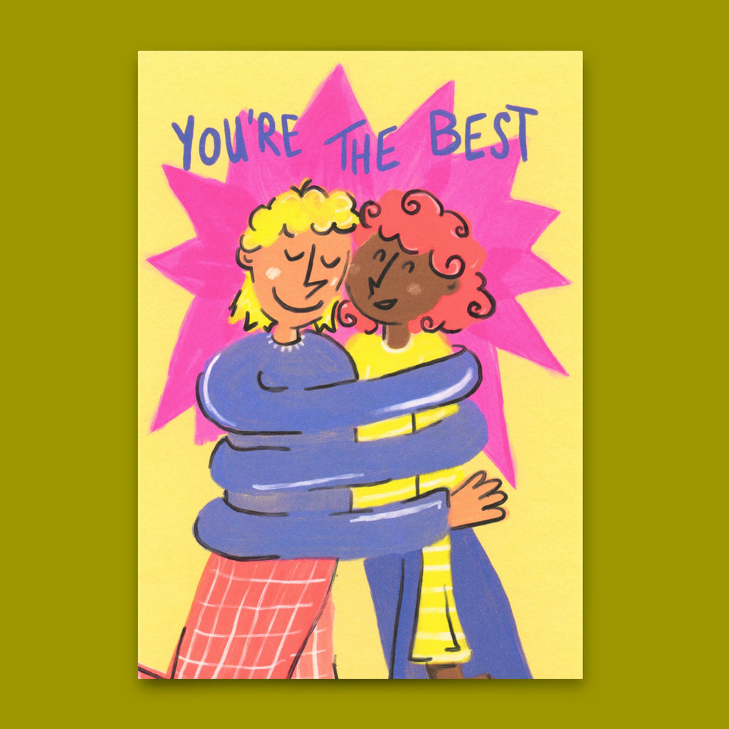 Deli Cards Postkarte "You´re the best" | Schöne Karte für jeden Anlass