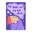 Deli Cards Postkarte "Ich habs gut" | Schöne Karte für Verliebte