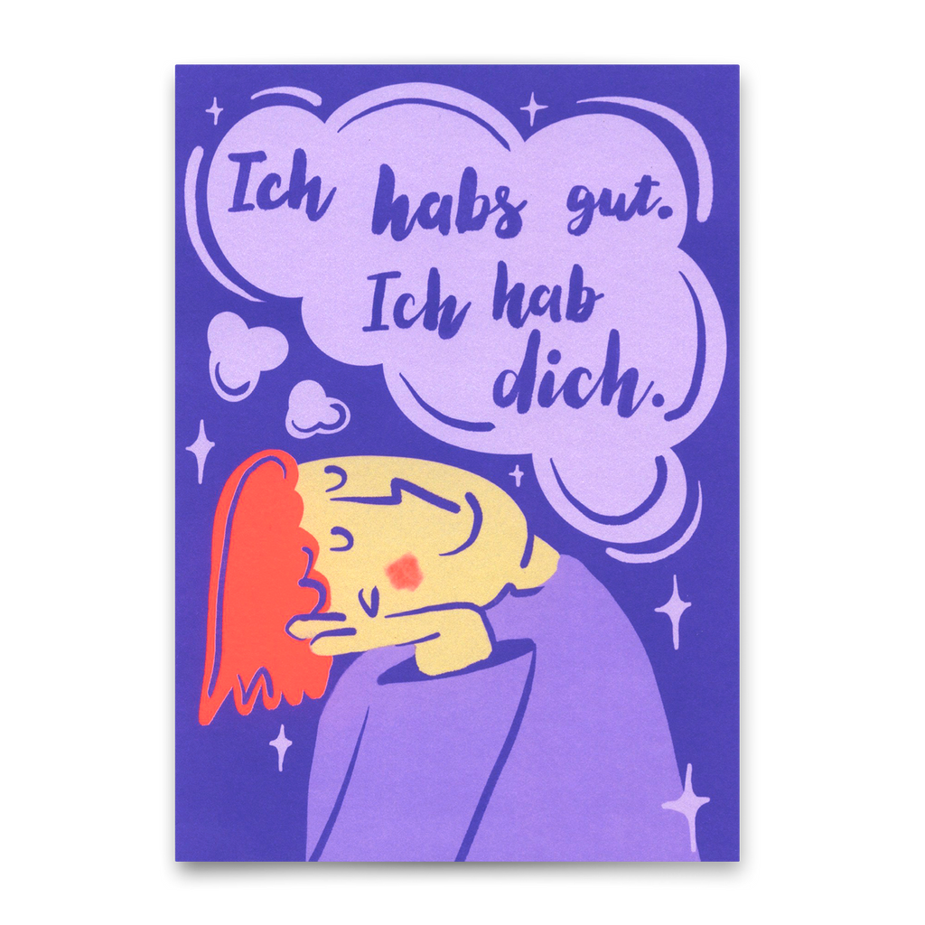 Deli Cards Postkarte "Ich habs gut" | Schöne Karte für Verliebte