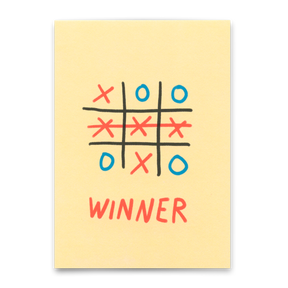 Deli Cards Postkarte "Winner" | Besondere Klappkarte zum Gratulieren