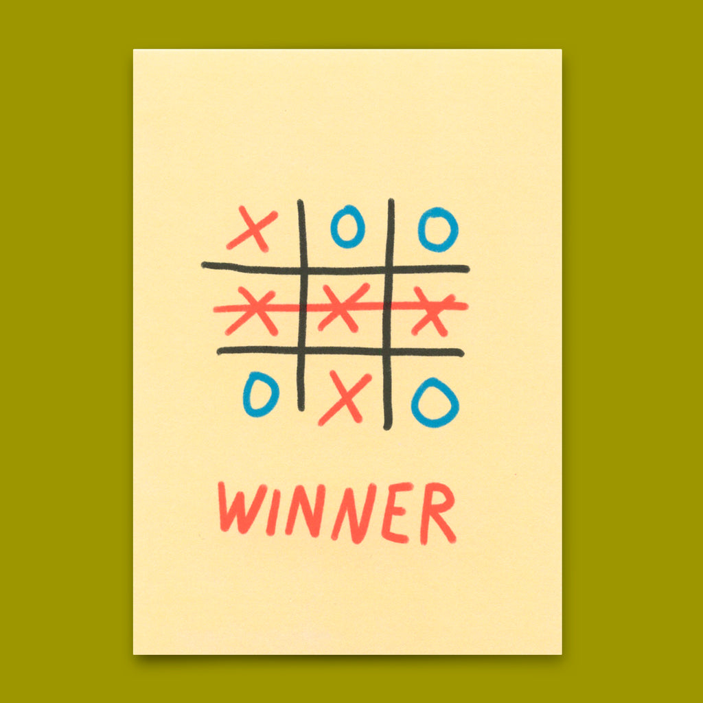 Deli Cards Postkarte "Winner" | Besondere Klappkarte zum Gratulieren