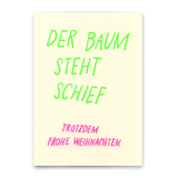 Deli Cards Postkarte "Der Baum steht schief" | Lustige Karte zu Weihnachten mit Spruch