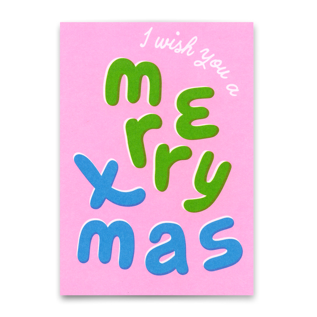 Deli Cards Postkarte "I wish you a MX " | Coole Karte zu Weihnachten