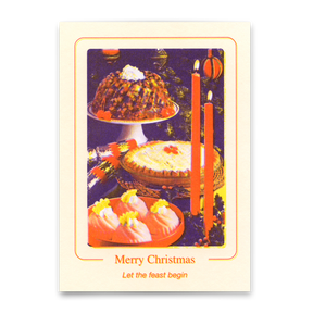 Deli Cards Postkarte "Christmas Feast" | Coole Karte zu Weihnachten