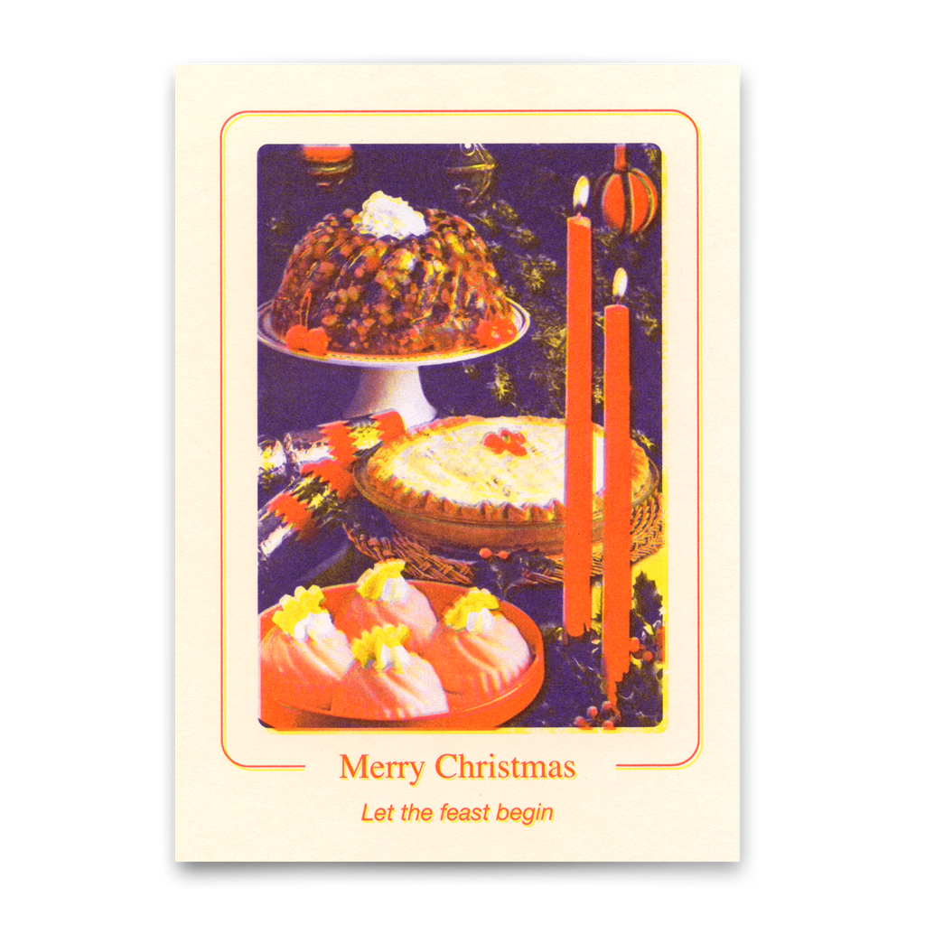 Deli Cards Postkarte "Christmas Feast" | Coole Karte zu Weihnachten