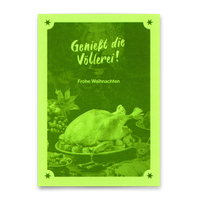Deli Cards Postkarte "Weihnachtsvöllerei" | Coole Karte zu Weihnachten