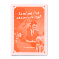 Deli Cards Postkarte "Froh und munter" | Schöne Karte zu Weihnachten