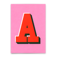 Deli Cards Monogrammkarte "A" | Coole Buchstaben Postkarte