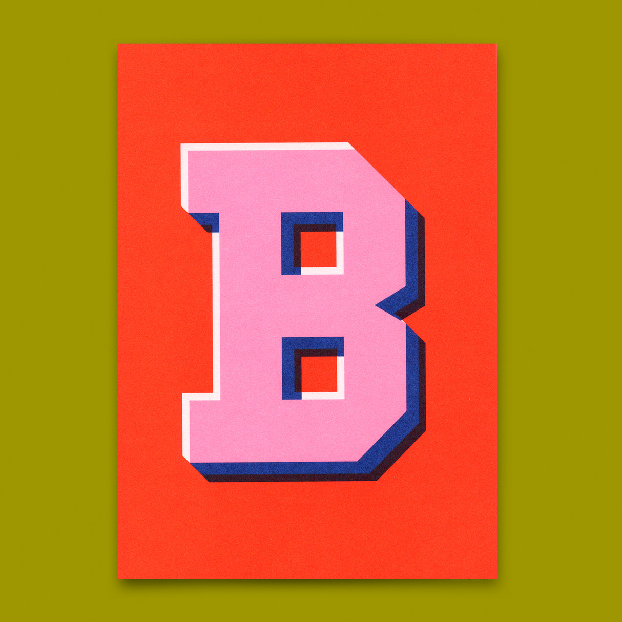 Deli Cards Monogrammkarte "B" | Coole Buchstaben Postkarte