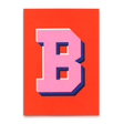 Deli Cards Monogrammkarte "B" | Coole Buchstaben Postkarte