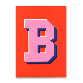 Deli Cards Monogrammkarte "B" | Coole Buchstaben Postkarte