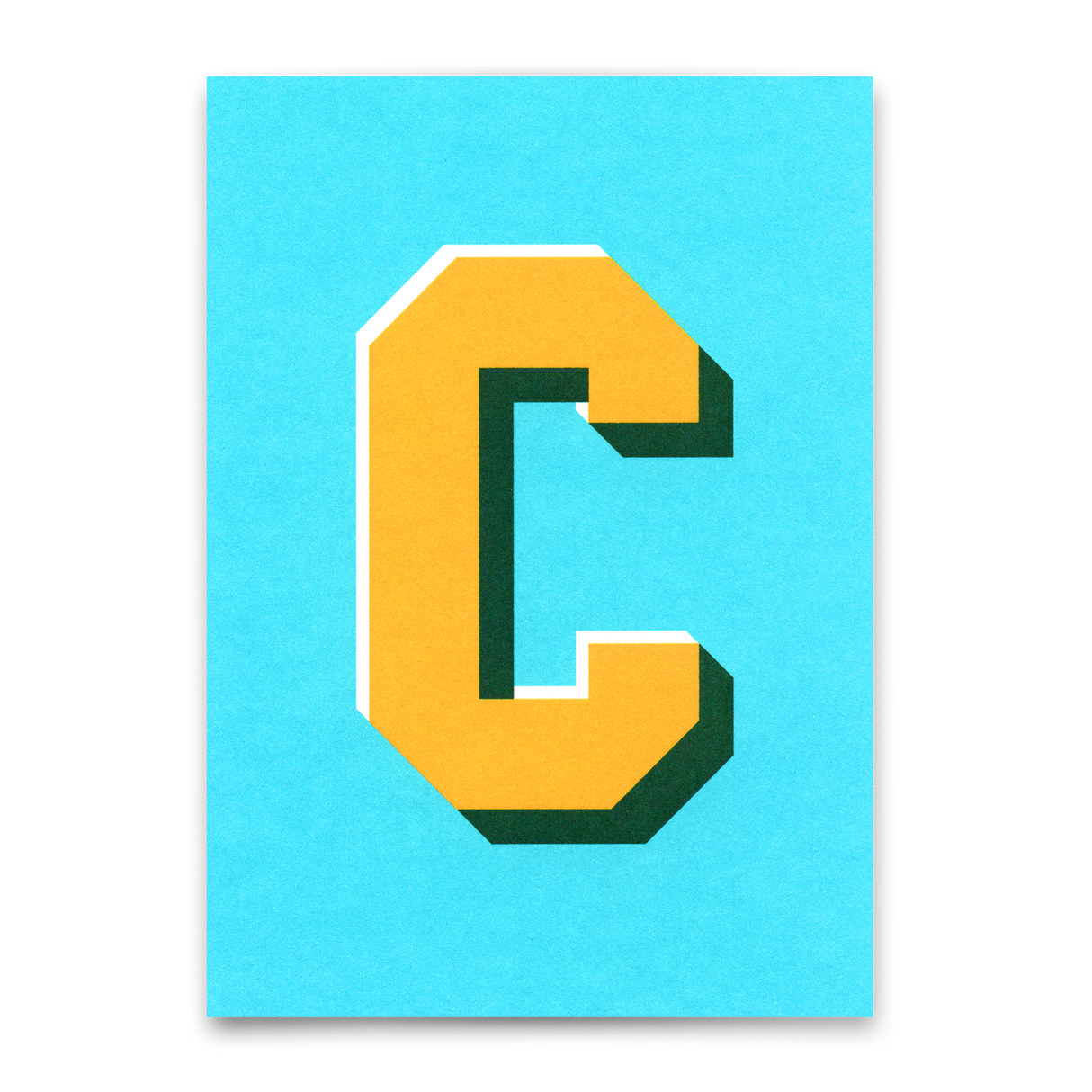 Deli Cards Monogrammkarte "C" | Coole Buchstaben Postkarte